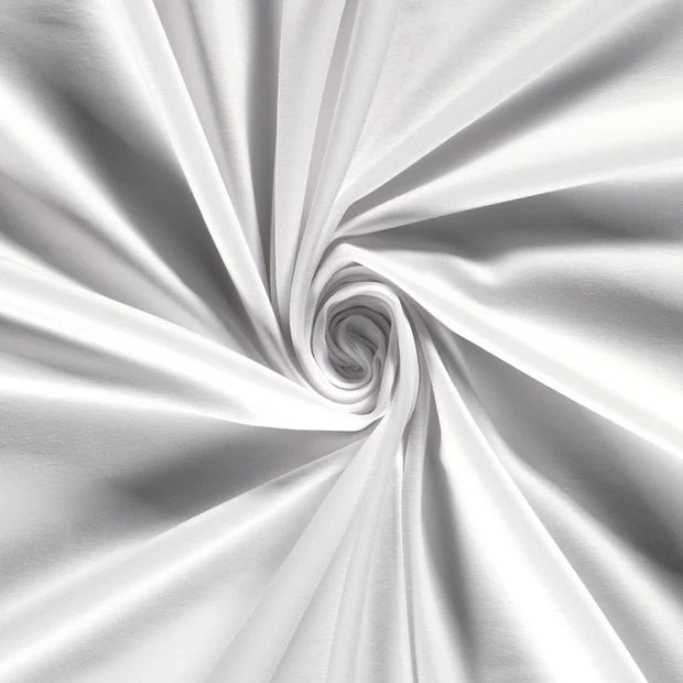 JERSEY DE COTON UNI blanc