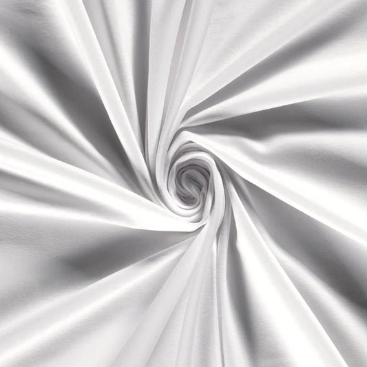 JERSEY DE COTON UNI blanc