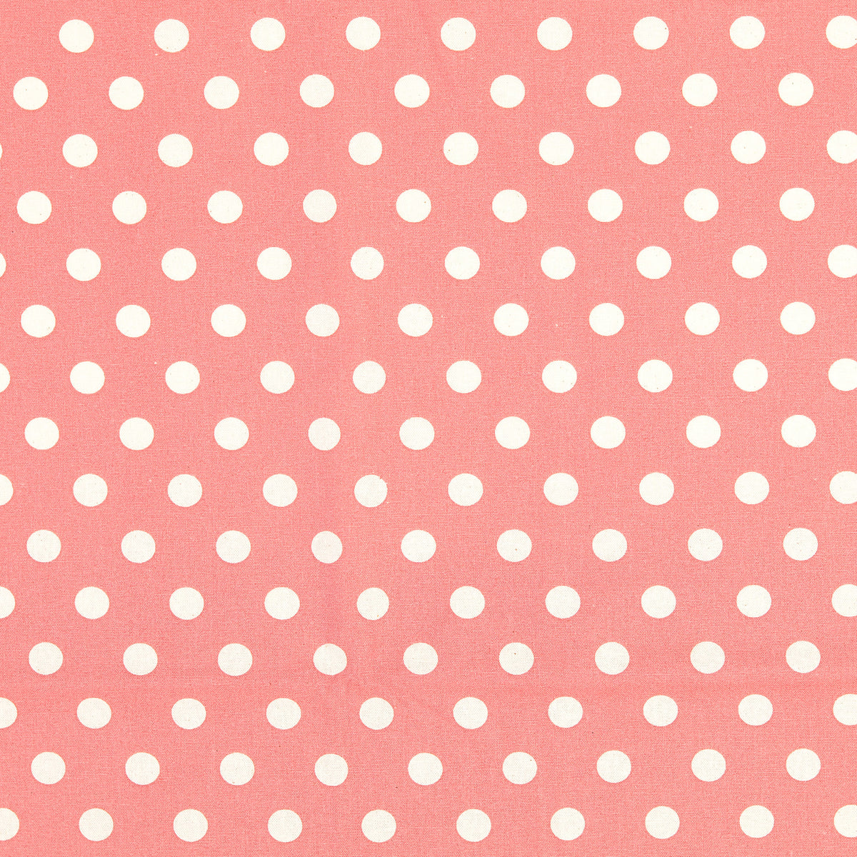 COTON IMPRIME Pois fond Rose