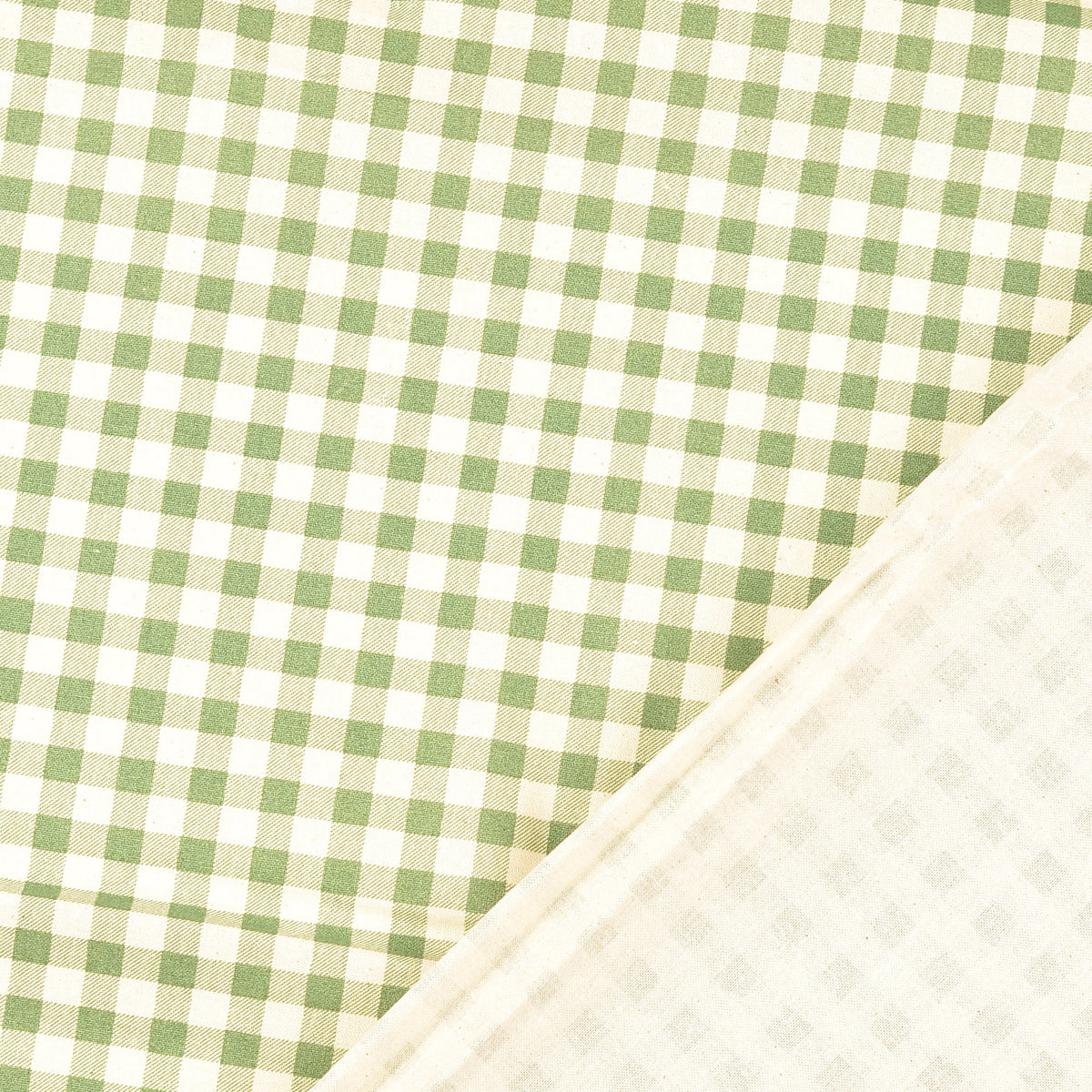 COTON IMPRIME Vichy Vert Clair
