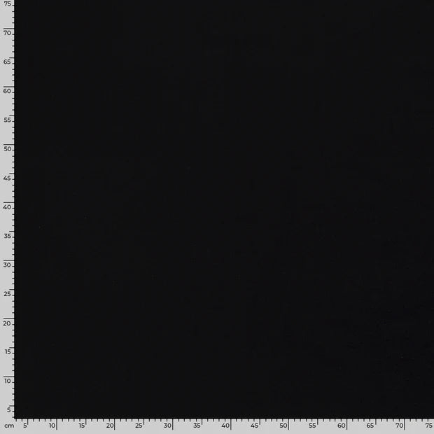 JERSEY DE COTON UNI noir