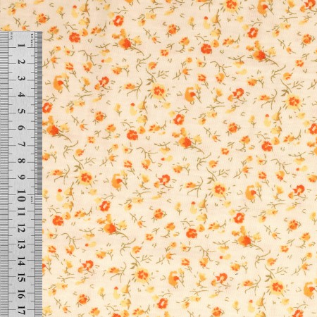 DOUBLE GAZE MOTIF Fleuris Jaune