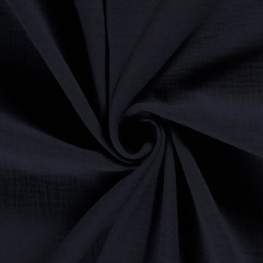 DOUBLE GAZE UNIE Bleu marine