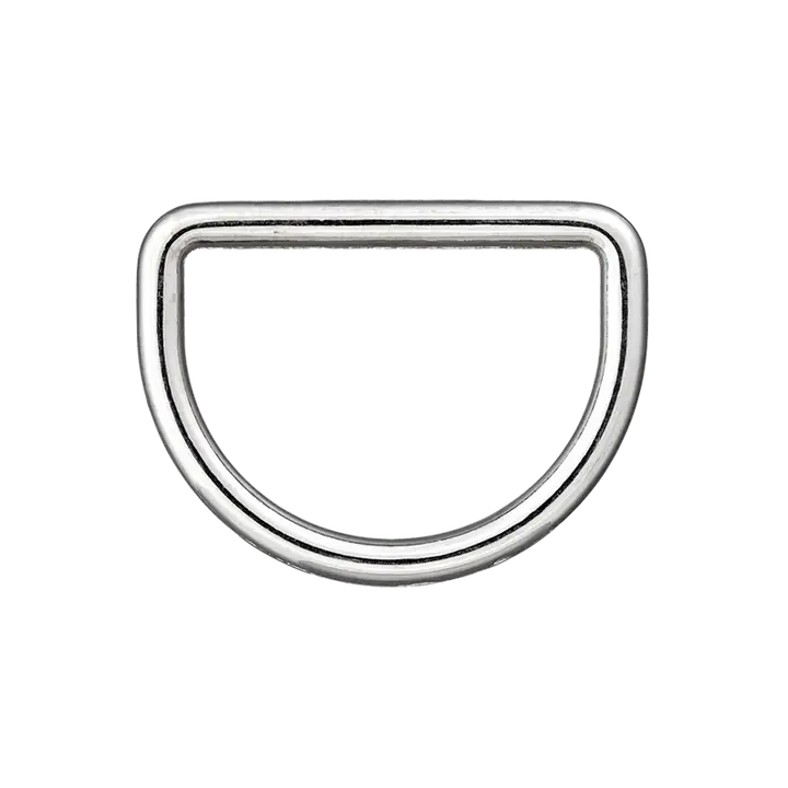 DEMI LUNE METAL Argent 25mm