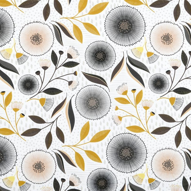 ENDUIT IMPRIME Graphique Noir et Doré Héléna