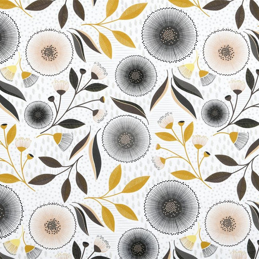 ENDUIT IMPRIME Graphique Noir et Doré Héléna