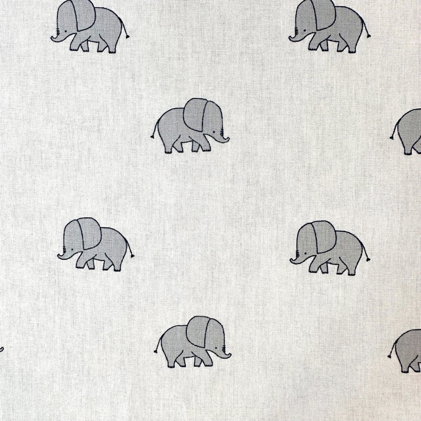 COTON IMPRIME éléphants