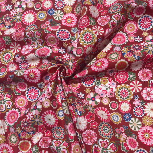 COTON IMPRIME fleurs