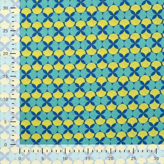 COTON IMPRIME Rétro vert