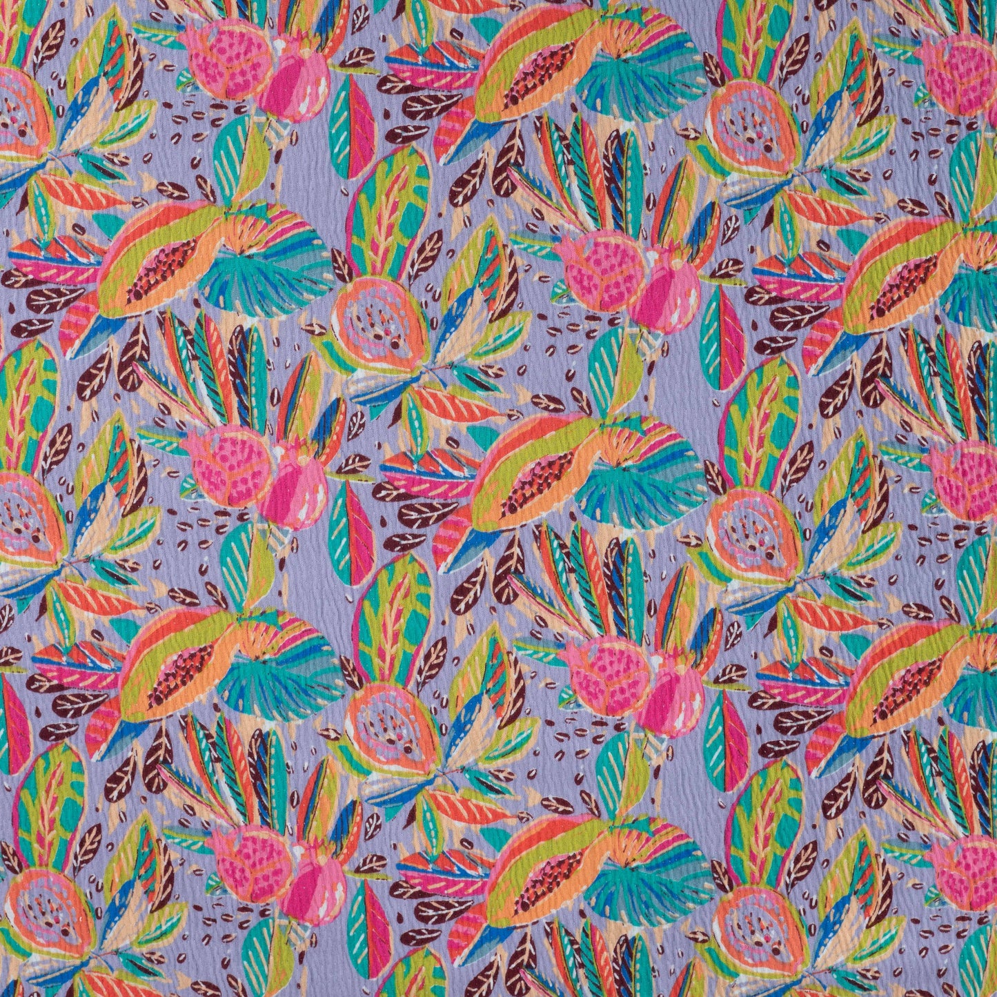 JERSEY DE COTON GAUFRE QJUTIE fleuri