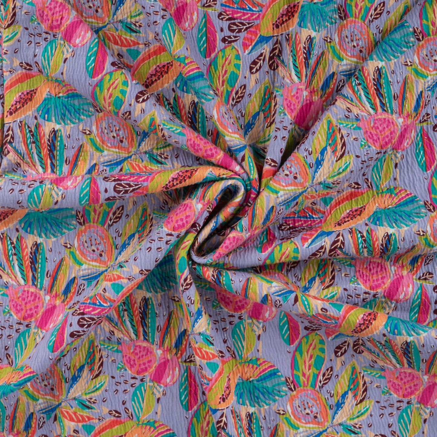 JERSEY DE COTON GAUFRE QJUTIE fleuri