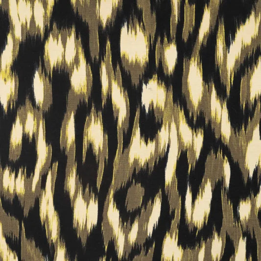 VISCOSE STRETCH IMPRIMEE Effet peinture Kaki