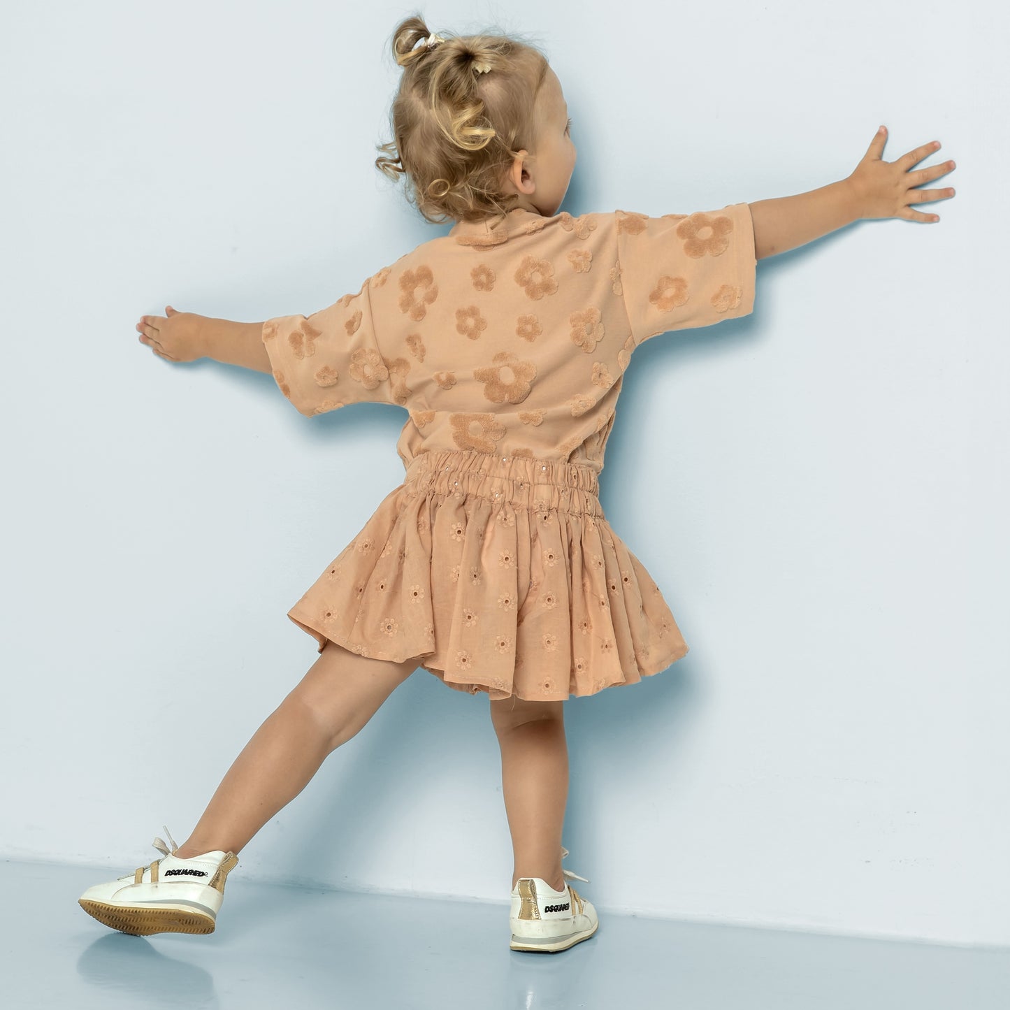 COTON JACQUARD EPONGE QJUTIE Saumon