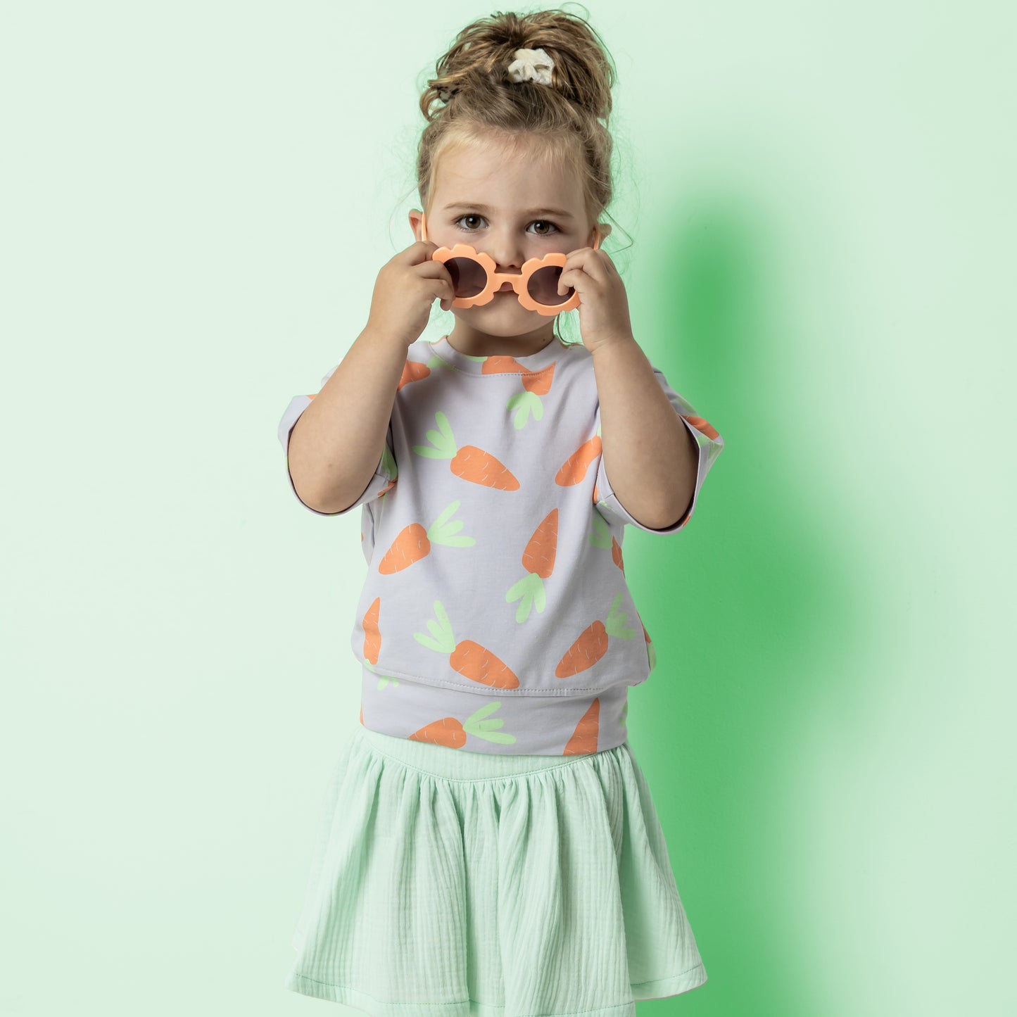 SWEAT FRENCH TERRY MOTIF QJUTIE carottes Parme
