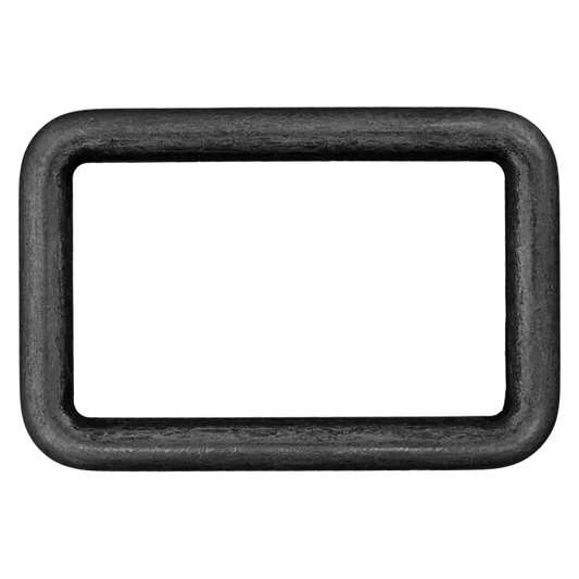 BOUCLE RECTANGLE Métal Noir 30mm