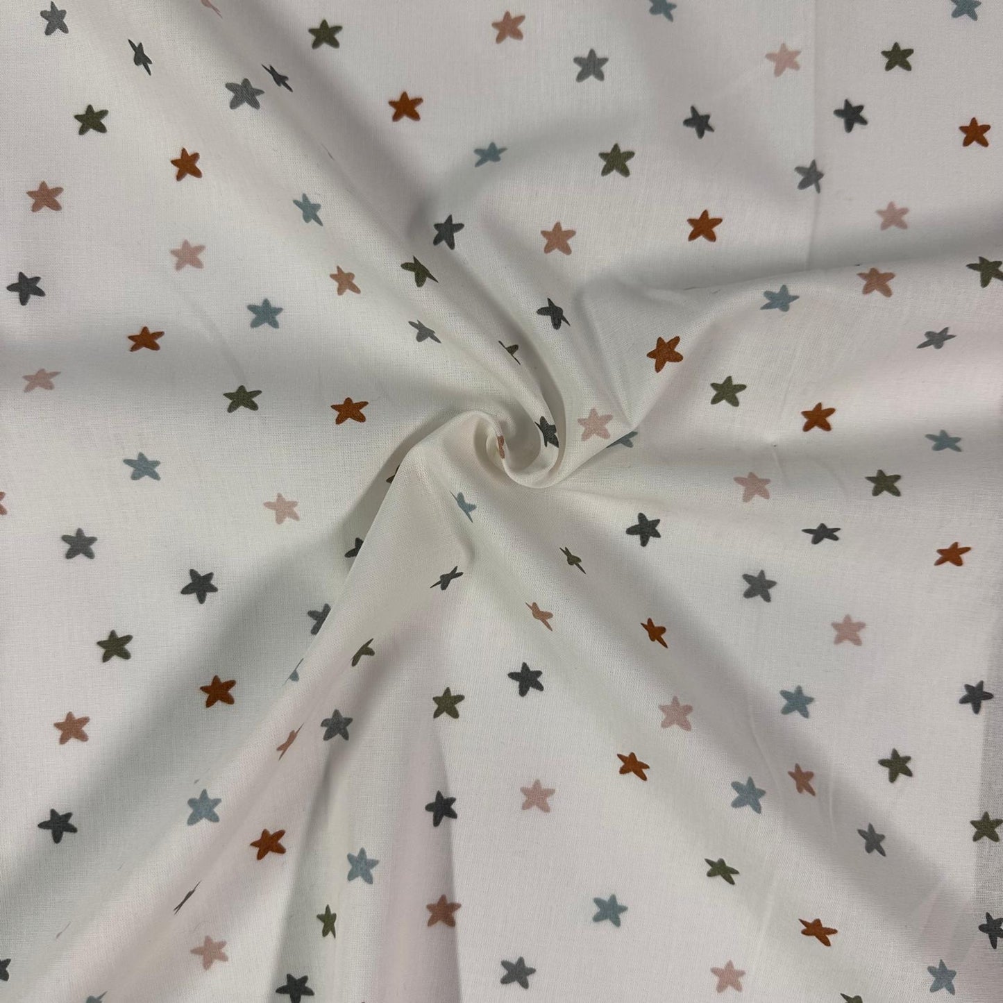 COTON IMPRIME Etoiles Naturel