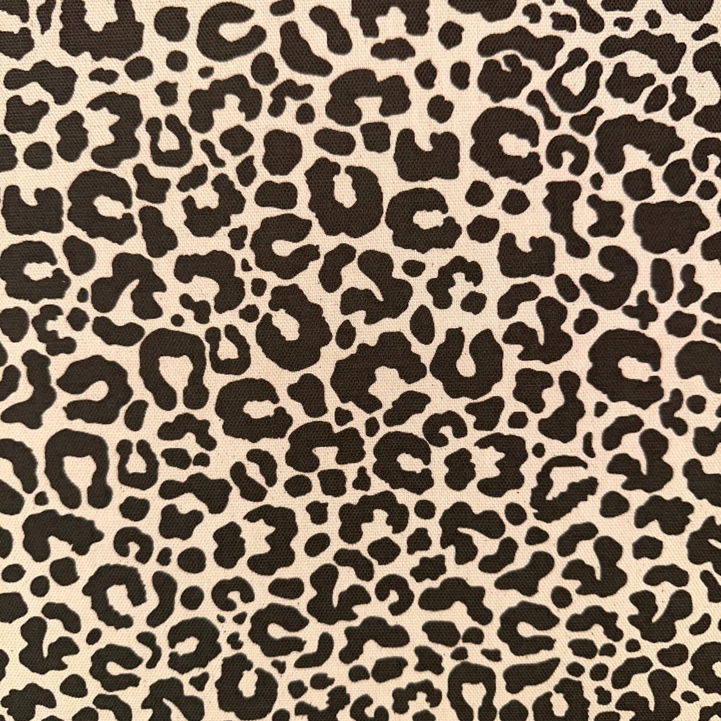 TOILE COTON ASPECT LIN Léopard