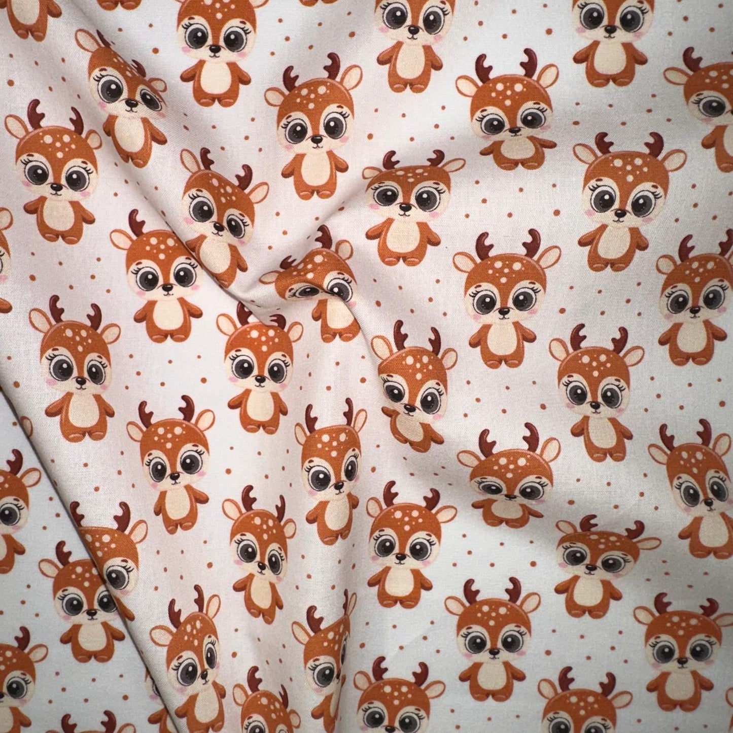 COTON IMPRIME Faon Rigolos