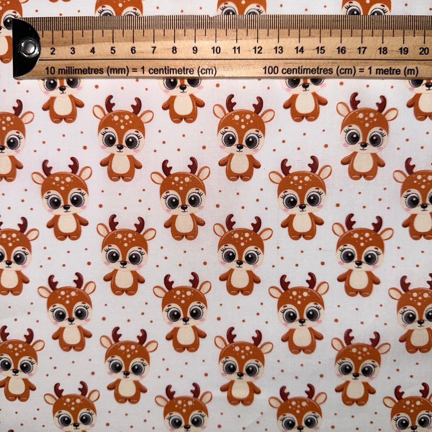 COTON IMPRIME Faon Rigolos