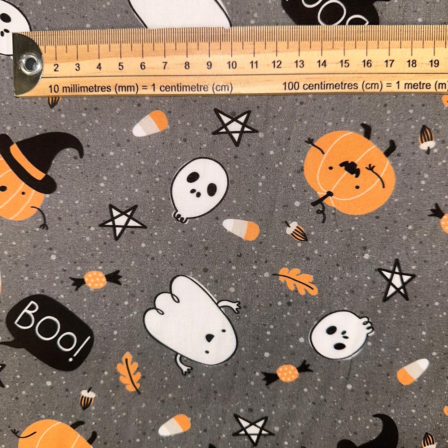 COTON IMPRIME Halloween Fantomes