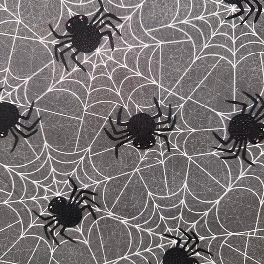 COTON IMPRIME Halloween Araignées