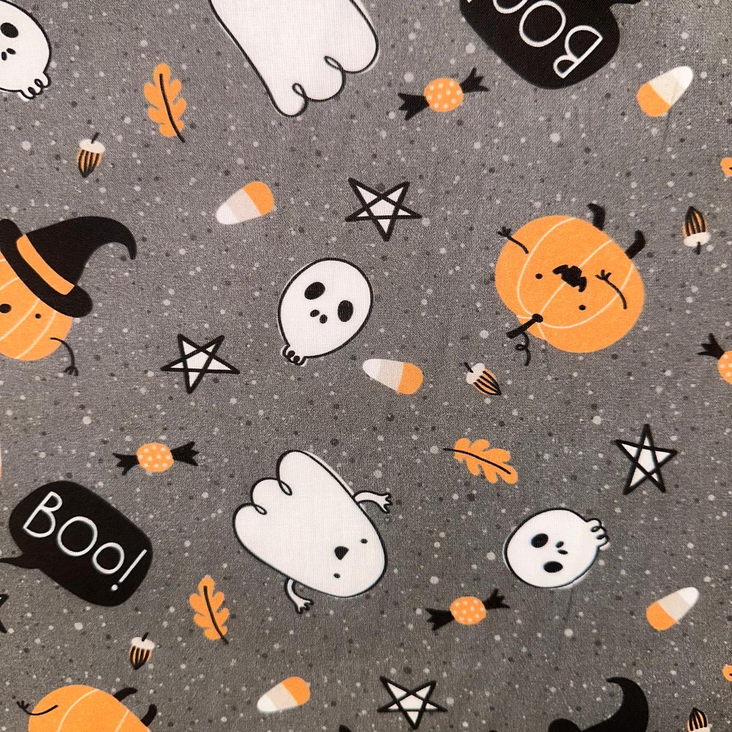 COTON IMPRIME Halloween Fantomes