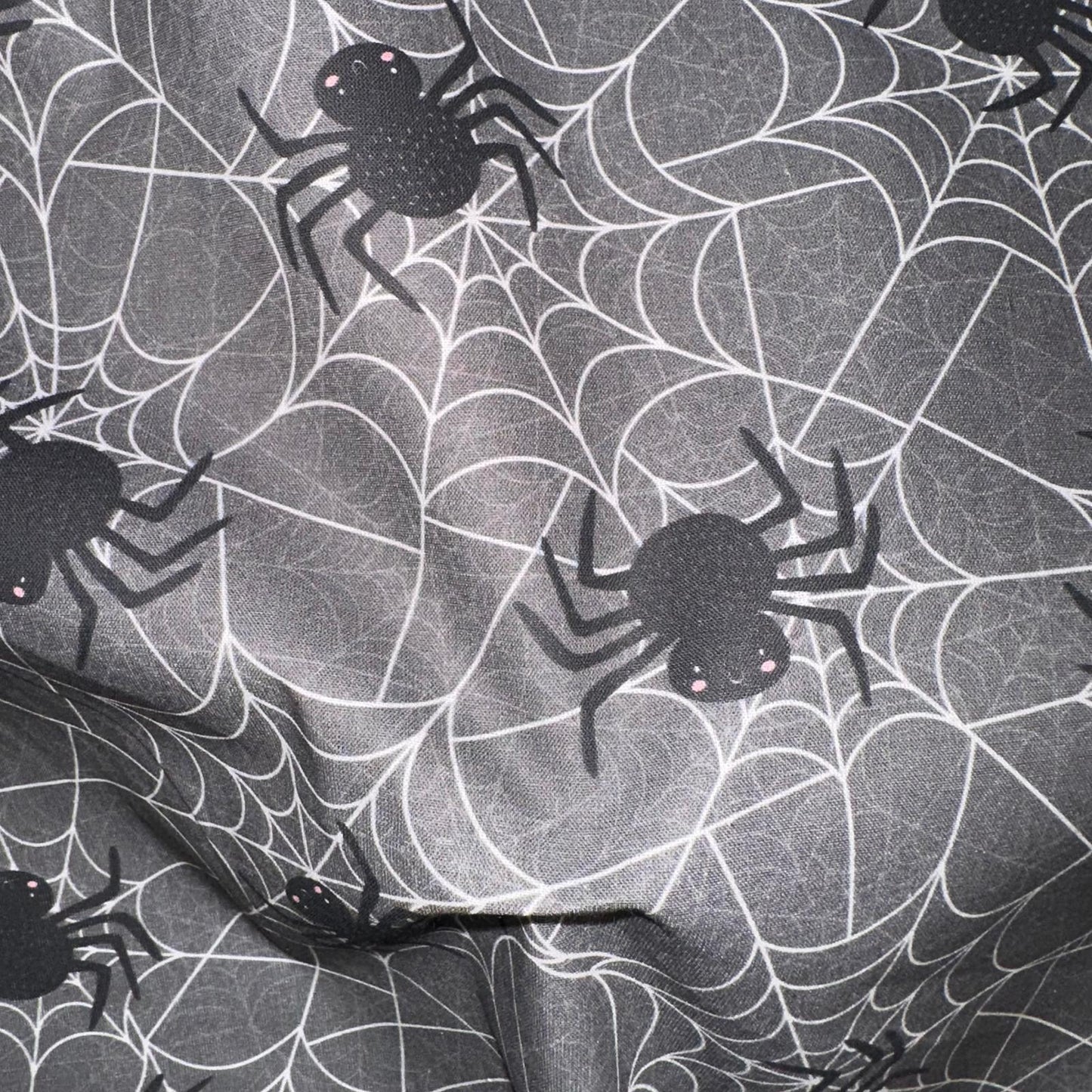 COTON IMPRIME Halloween Araignées