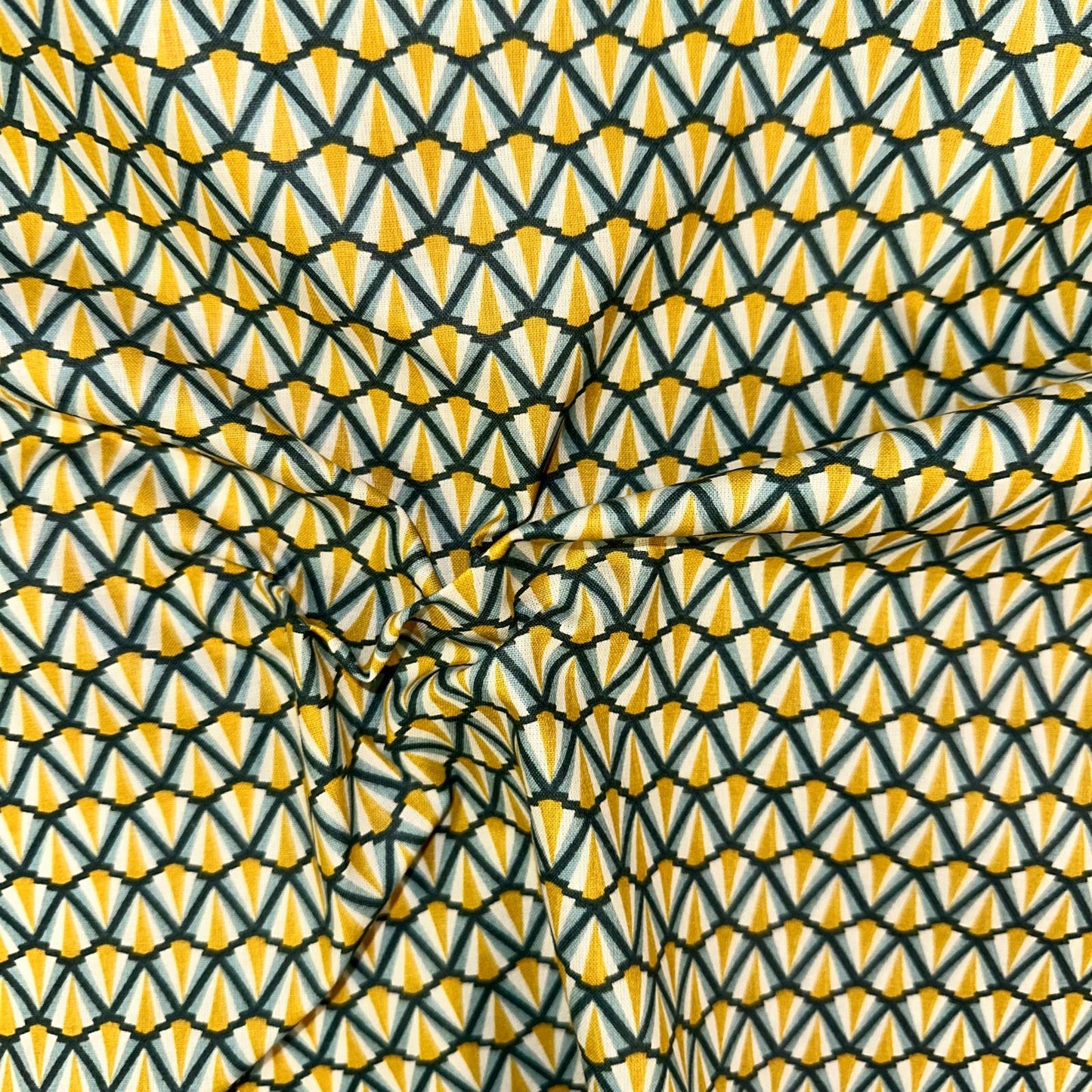 COTON IMPRIME Graphique  Bleu Canard