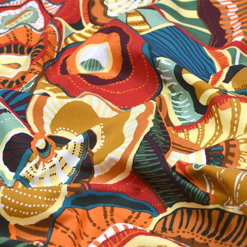 ENDUIT IMPRIME Fleuris Alizée Orange