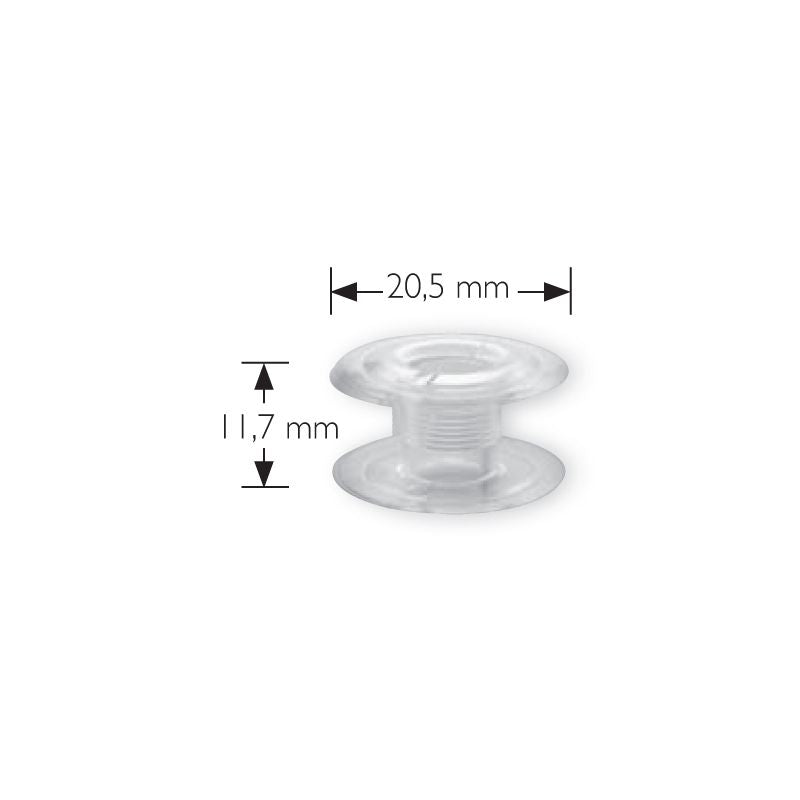 CANETTE Haute Plastique 20.6x11.4 mm BROTHER INNOVIS JANOME SINGER à l'unité