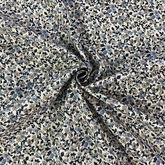 COTON IMPRIME Léonie Bleu