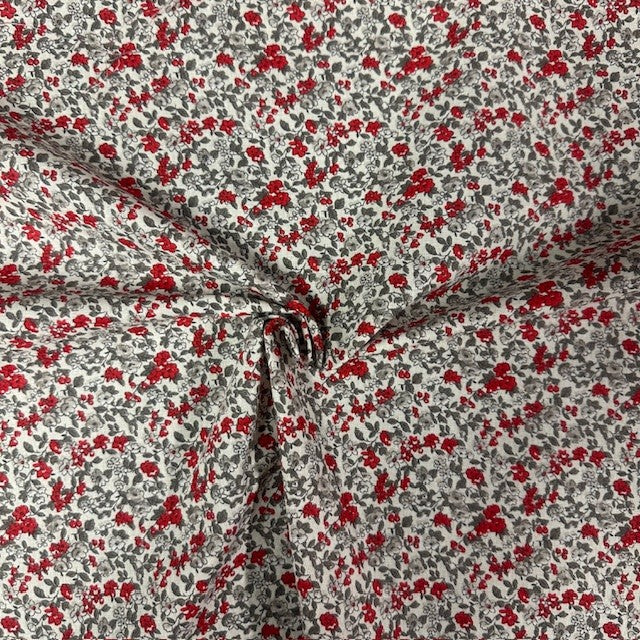 COTON IMPRIME Léonie Rouge