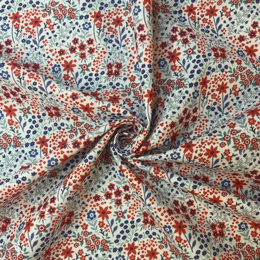 ENDUIT IMPRIME Fleurs Terracotta