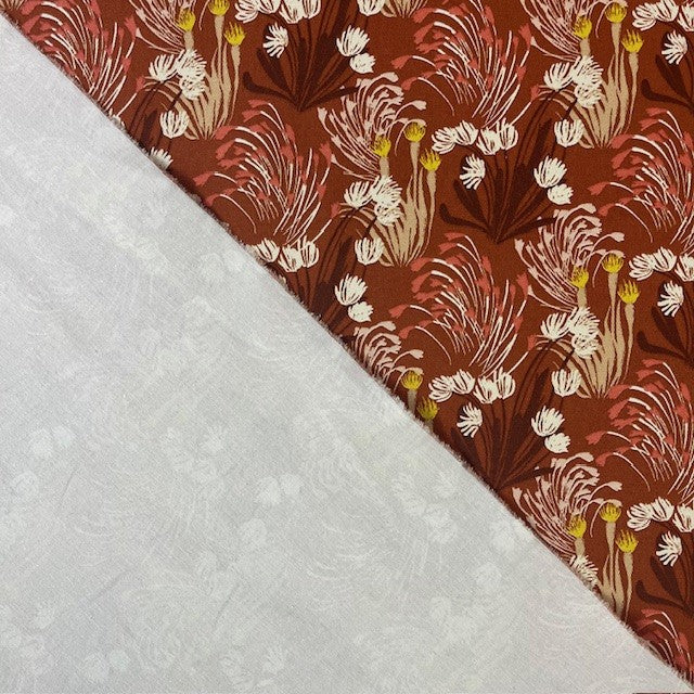 TOILE DECO IMPRIME Terracotta