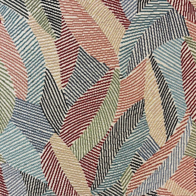 JACQUARD DECO IMPRIME Feuillages Abstrait Multi couleurs