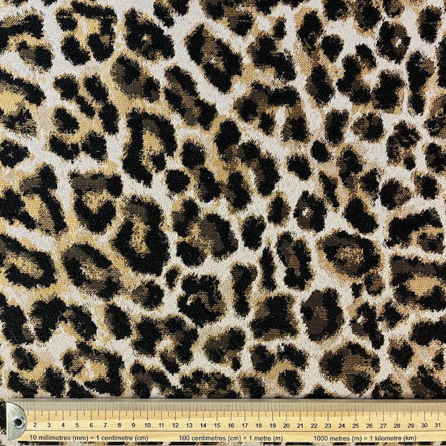 JACQUARD DECO IMPRIME Léopard
